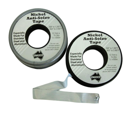 Nickel base anti-seize sealing tape